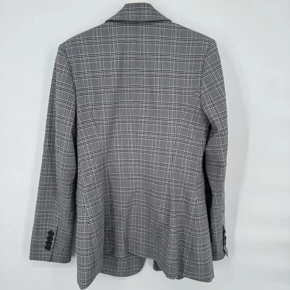 Treasure & Bond Black‎ and White Plaid Blazer Size Medium - Picture 4 of 9